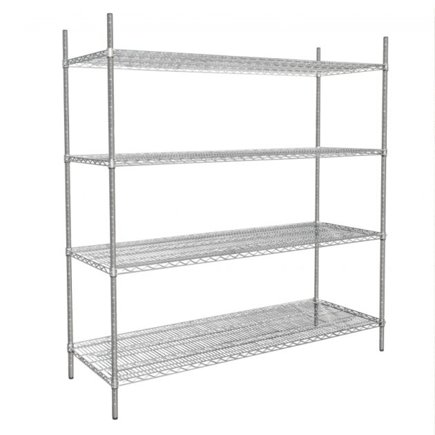 Commercial-Grade Wire Shelving